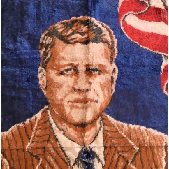 OBO John Fitzgerald Kennedy Velvet Tapestry President Jack USA Assinated No 35 - Picture 3 of 4